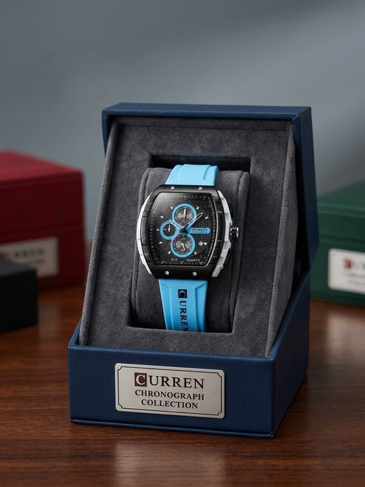CUREEN WATCH ⌚️ HEVAY WEIGHT CRONOGRAAF WORKING ✅👀