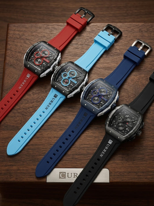CUREEN WATCH ⌚️ HEVAY WEIGHT CRONOGRAAF WORKING ✅👀